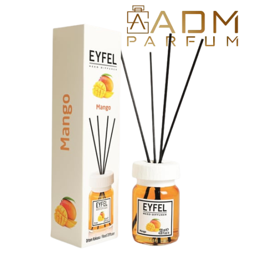 Odorizant de cameră Eyfel Mango 120 ml cu bețișoare, imagine produs ADM Parfum