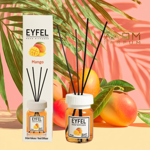 Odorizant de cameră Eyfel Mango 120 ml cu bețișoare, imagine produs ADM Parfum