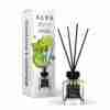 Odorizant de cameră Alya Bergamot & Patchouli 100 ml, flacon cu bețișoare negre și cutie