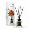 Odorizant de cameră Alya Cinnamon 100 ml, flacon cu bețișoare negre și cutie