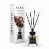 Odorizant de cameră Alya Coffee Latte 100 ml, flacon cu bețișoare negre și cutie