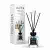 Odorizant de cameră Alya Cool Linen 100 ml, flacon cu bețișoare negre și cutie