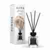 Odorizant de cameră Alya Powder 100 ml, flacon cu bețișoare negre și cutie