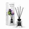 Odorizant de cameră Alya Spa 100 ml, flacon cu bețișoare negre și cutie