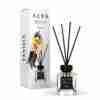 Odorizant de cameră Alya Vanilla 100 ml, flacon cu bețișoare negre și cutie