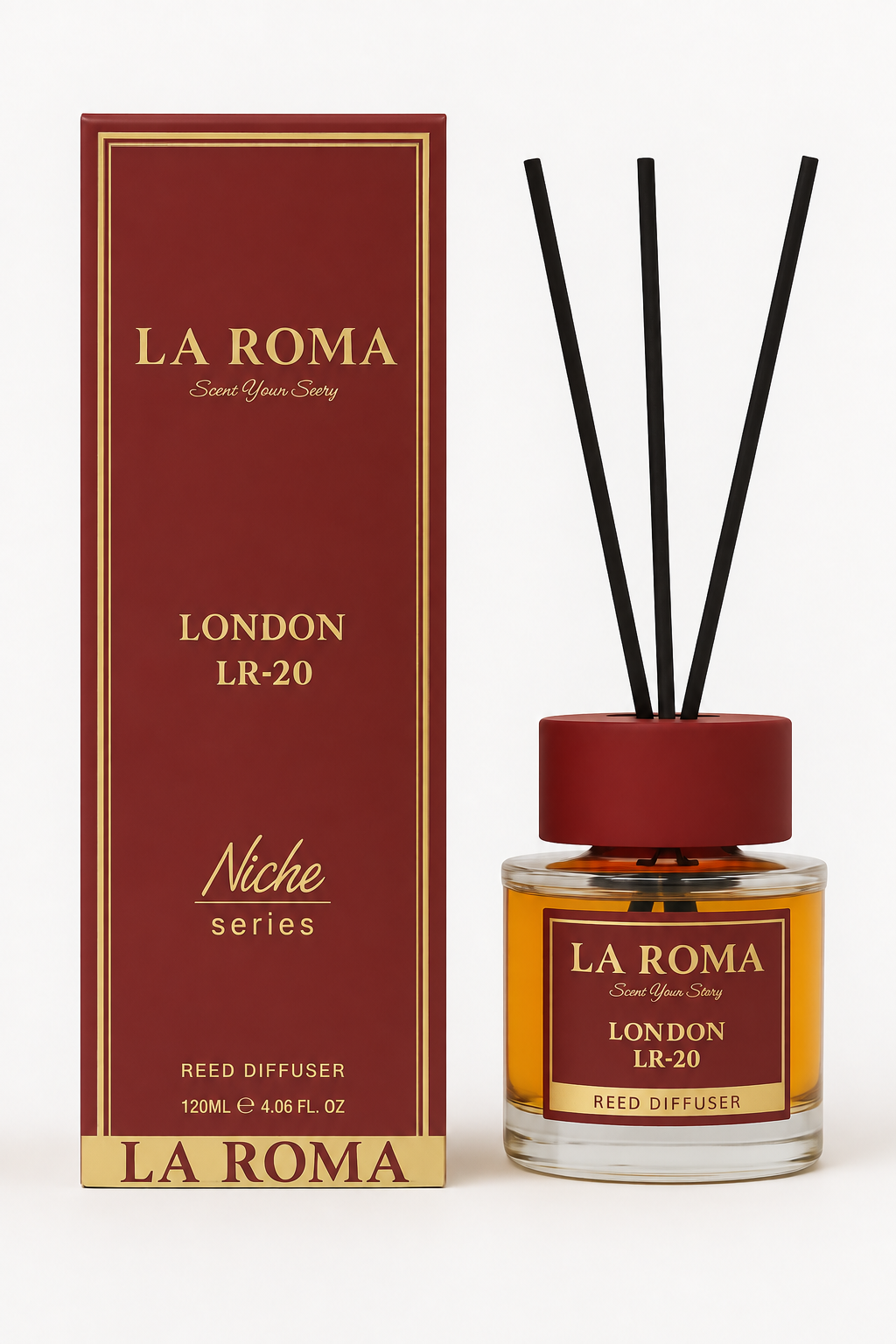 Odorizant La Roma Niche London LR-20 120 ml cu bețișoare