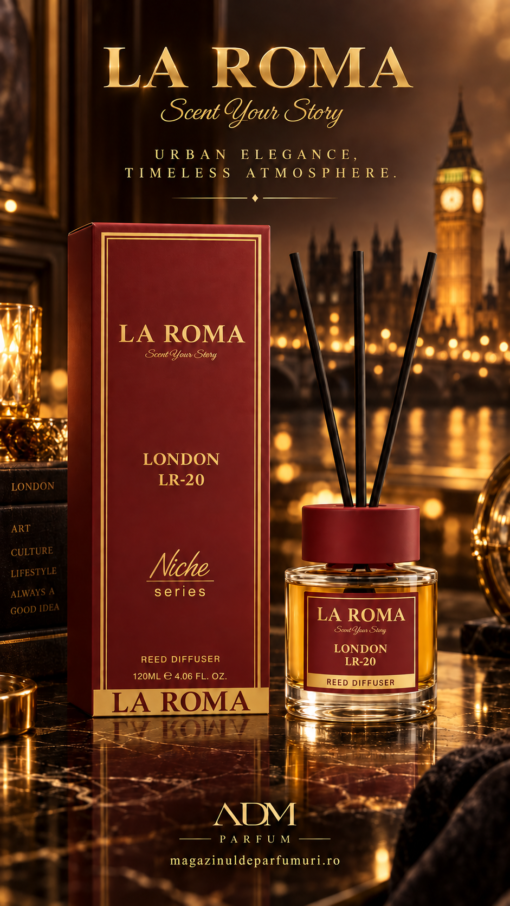 La Roma Niche London 120 ml parfum de cameră în decor elegant