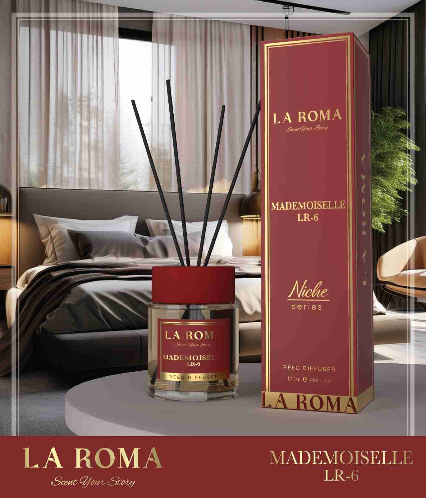 Odorizant de cameră La Roma Niche LR 6 - Mademoiselle 120ml