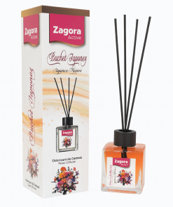 Odorizant de cameră Zagora Active Buchet Japonez 120 ml – difuzor cu bețișoare și aromă floral-orientală