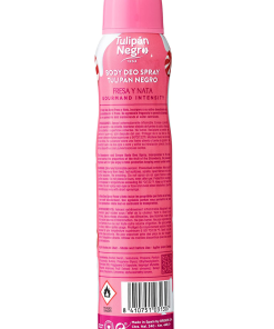 eticheta Deodorant spray Tulipán Negro Fresa & Nata 200 ml ambalaj