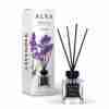 Odorizant de cameră Alya Lavender 100 ml, flacon cu bețișoare negre și cutie