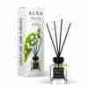 Odorizant de cameră Alya Lilly of the Valley 100 ml, flacon cu bețișoare negre și cutie