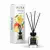 Odorizant de cameră Alya Mango 100 ml, flacon cu bețișoare negre și cutie