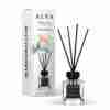 Odorizant de cameră Alya Marshmallow 100 ml, flacon cu bețișoare negre și cutie