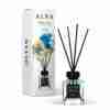 Odorizant de cameră Alya Ocean 100 ml, flacon cu bețișoare negre și cutie