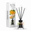 Odorizant de cameră Alya Orange 100 ml, flacon cu bețișoare negre și cutie