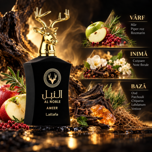 Lattafa Al Noble Ameer 100 ml piramidă olfactivă și note parfum