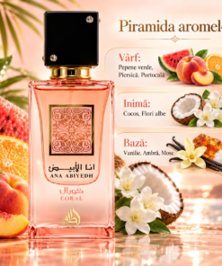 Lattafa Ana Abiyedh Coral Apă de Parfum 60 ml și piramida notelor olfactive