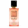 Lattafa Ana Abiyedh Coral 60 ml, apă de parfum unisex, flacon roz coral cu capac negru