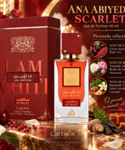 Lattafa Ana Abiyedh Scarlet Apă de Parfum 60 ml și piramida notelor olfactive
