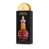 Lattafa Artisan Ethnique 100 ml, flacon negru cu capac auriu rotund și ornament multicolor