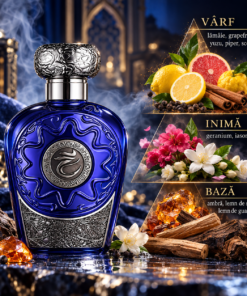 Lattafa Blue Oud Elixir 100 ml piramidă olfactivă și note parfum