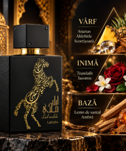 Lattafa Lail Maleki 100 ml piramidă olfactivă cu ananas, scorțișoară, trandafir și ambră