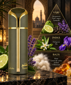Lattafa Mishlah 100 ml piramidă olfactivă cu bergamotă, lavandă, iris și ambră