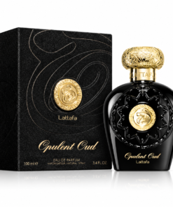 Lattafa Opulent Oud 100 ml apă de parfum unisex – flacon negru și cutie