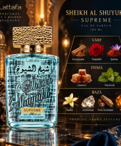 Lattafa Sheikh Al Shuyukh Supreme 100 ml și piramida notelor olfactive