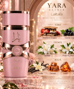 Lattafa Yara Elixir Apă de Parfum 100 ml și piramida notelor olfactive