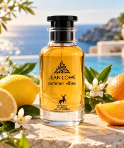 Maison Alhambra Jean Lowe Summer Vibes Eau de Parfum Unisex 100 ml – flacon în decor