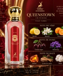 Maison Alhambra Queenstown Pour Femme Intense Eau de Parfum Damă 100 ml – piramidă olfactivă