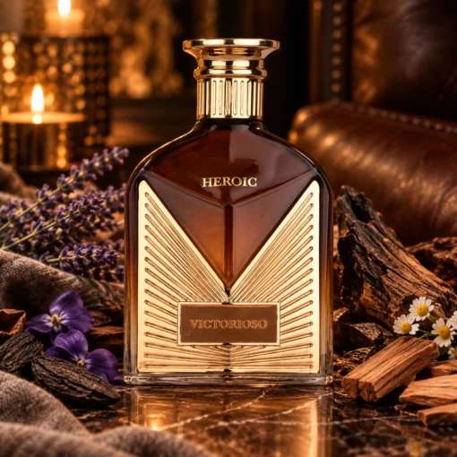 Maison Alhambra Victorioso Heroic Eau de Parfum Bărbați 100 ml – flacon în decor
