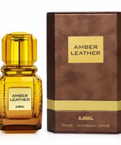 Ajmal Amber Leather 100 ml, flacon și cutie