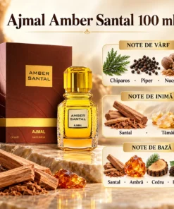 Ajmal Amber Santal 100 ml, piramida olfactivă