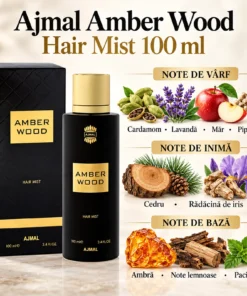 Ajmal Amber Wood Hair Mist 100 ml, piramida olfactivă