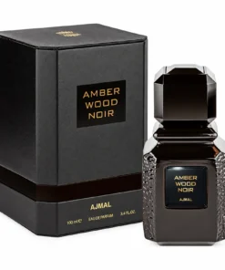 Ajmal Amber Wood Noir 100 ml, flacon și cutie