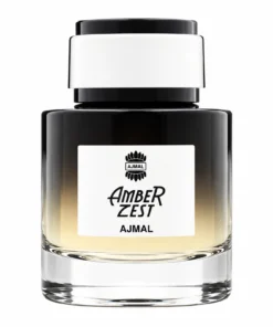 Ajmal Amber Zest 100 ml, flacon pe fundal alb