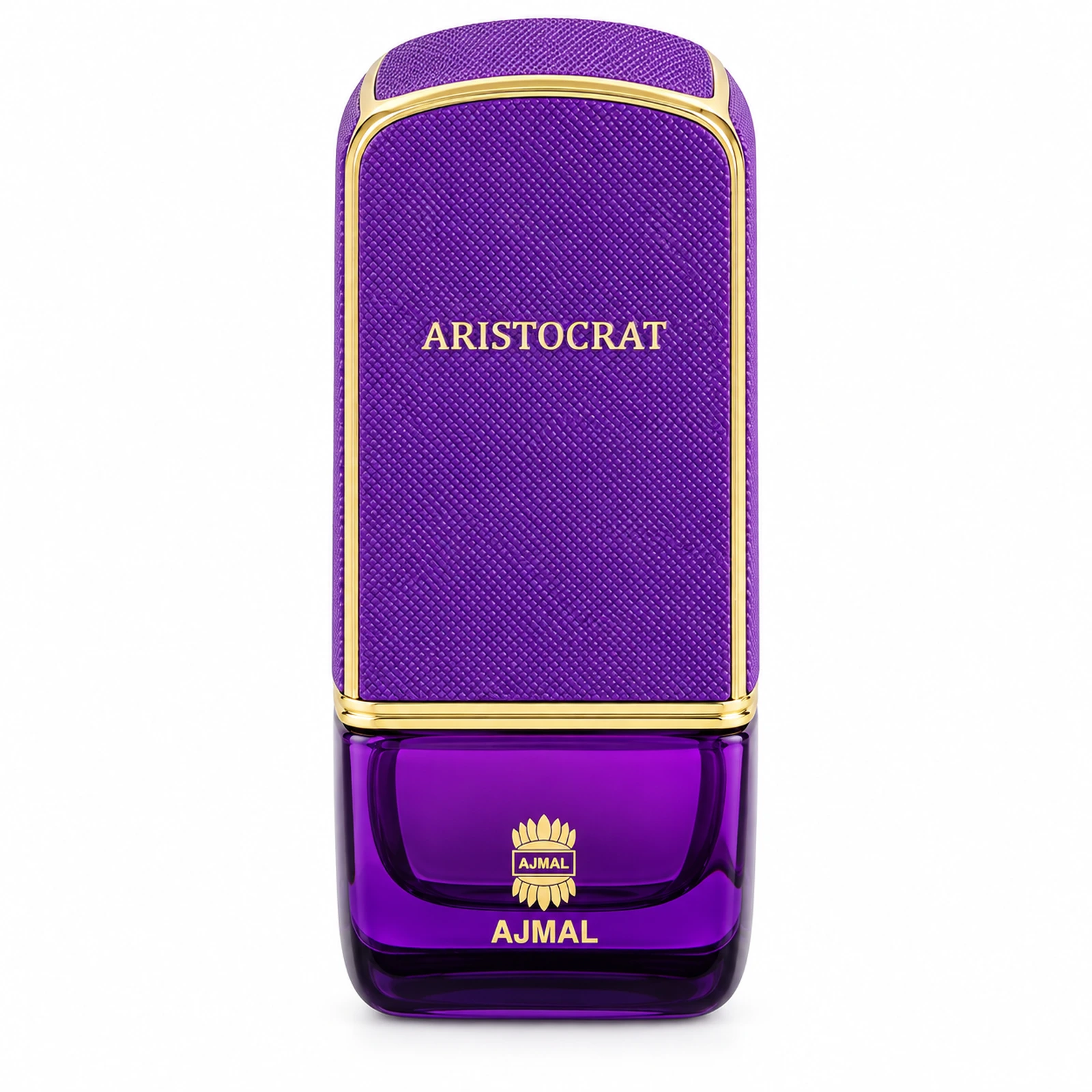 Ajmal Aristocrat Her 75 ml, flacon pe fundal alb
