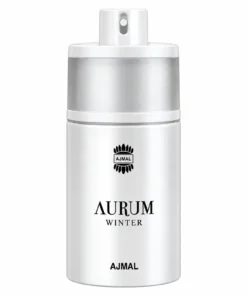 Ajmal Aurum Winter 75 ml, flacon pe fundal alb