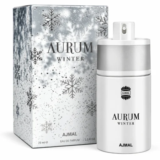 Ajmal Aurum Winter 75 ml, flacon și cutie