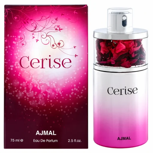 Ajmal Cerise 75 ml, flacon și cutie