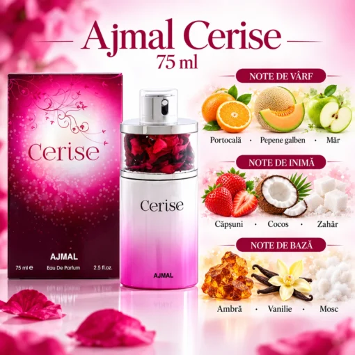 Ajmal Cerise 75 ml, piramida olfactivă