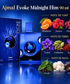 Ajmal Evoke Midnight Him 90 ml, piramida olfactivă