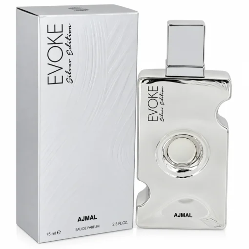 Ajmal Evoke Silver Edition Her 75 ml, flacon și cutie