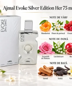 Ajmal Evoke Silver Edition Her 75 ml, piramida olfactivă