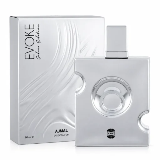 Ajmal Evoke Silver Edition Him 90 ml, flacon și cutie
