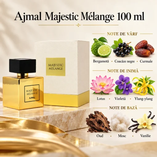Ajmal Majestic Mélange 100 ml, piramida olfactivă