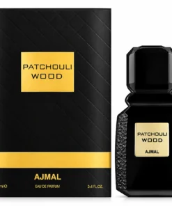 Ajmal Patchouli Wood 100 ml, flacon și cutie